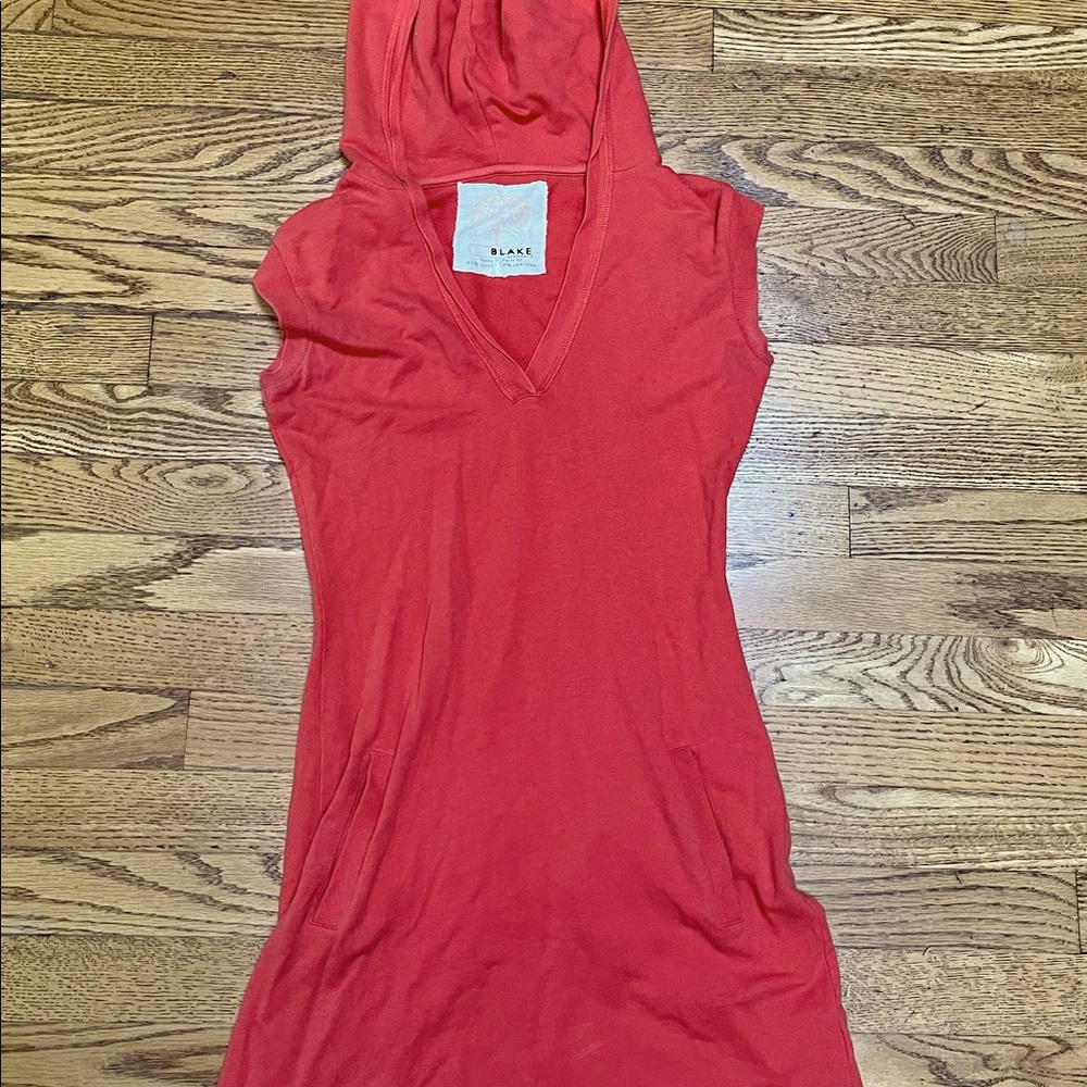 Blake standard jersey dress with hood.